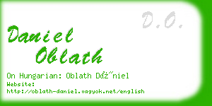 daniel oblath business card